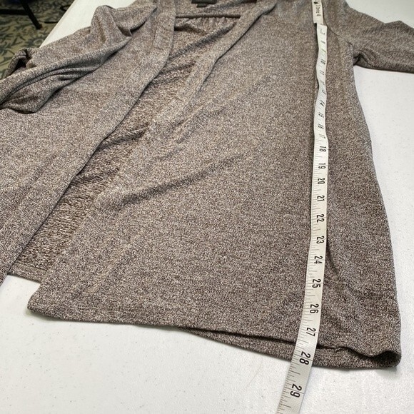 J Jill Wearever Long Open Front Cardigan Drape Long Sleeve Stretch Knit Pockets - Picture 13 of 15